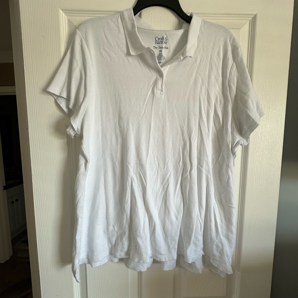 Croft & Barrow Classic White Polo